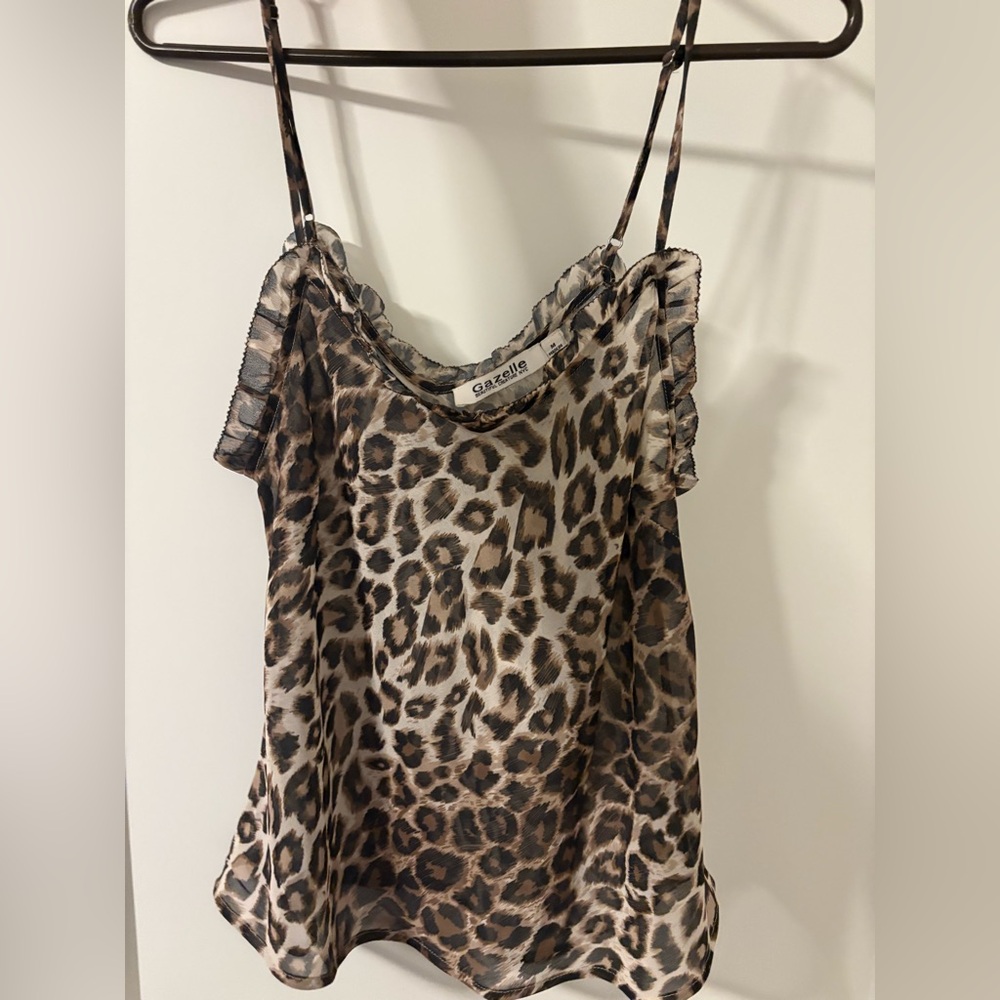 Leopard Print Sheer tank